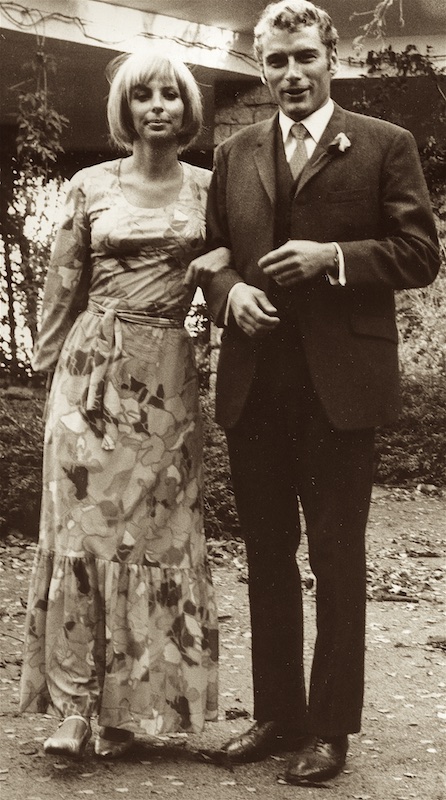 The bride's maid, Heidy Rüttimann and the best man, Marco Bieri.